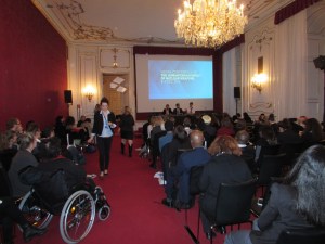 ICAN campaigners celebrate the outcome of the Vienna conference before heading home.