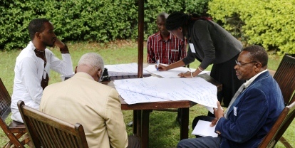 P Mburu at Africa strategy session